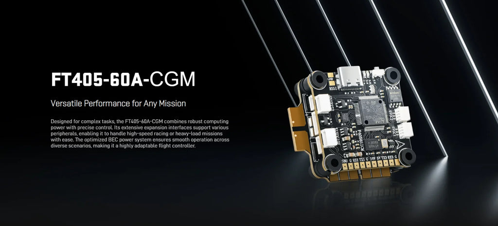 Air Force FT405-60A-CGM Flight Controller & Electronic Speed Controller Mini Stack  for FPV Freestyle Drones Racing Drone