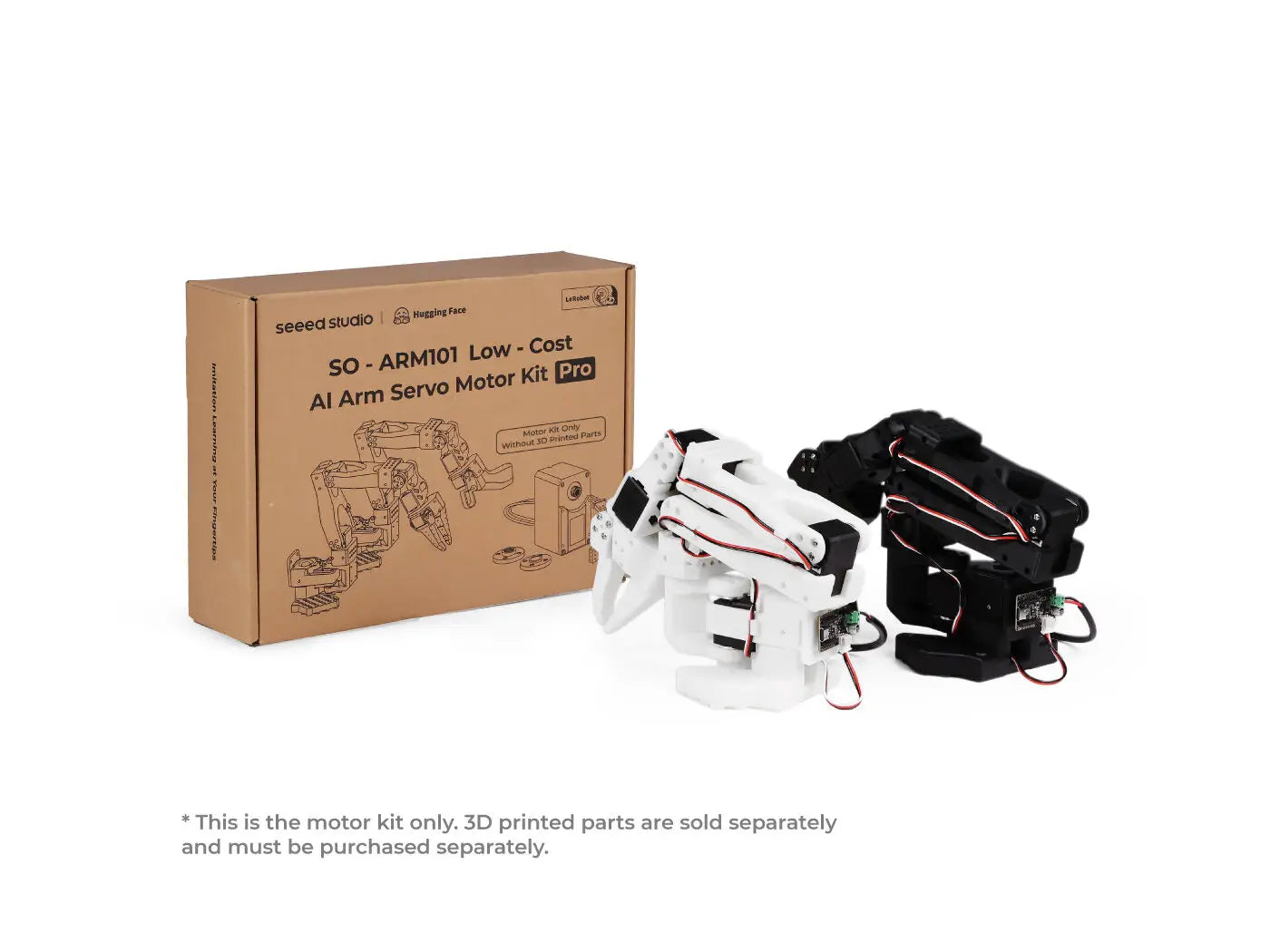 For LeRobot Hugging Face SO-ARM101 Pro Low Cost AI Arm Servo Motor Kit DIY AI Robotics Arm, Open Source, Without 3D Parts