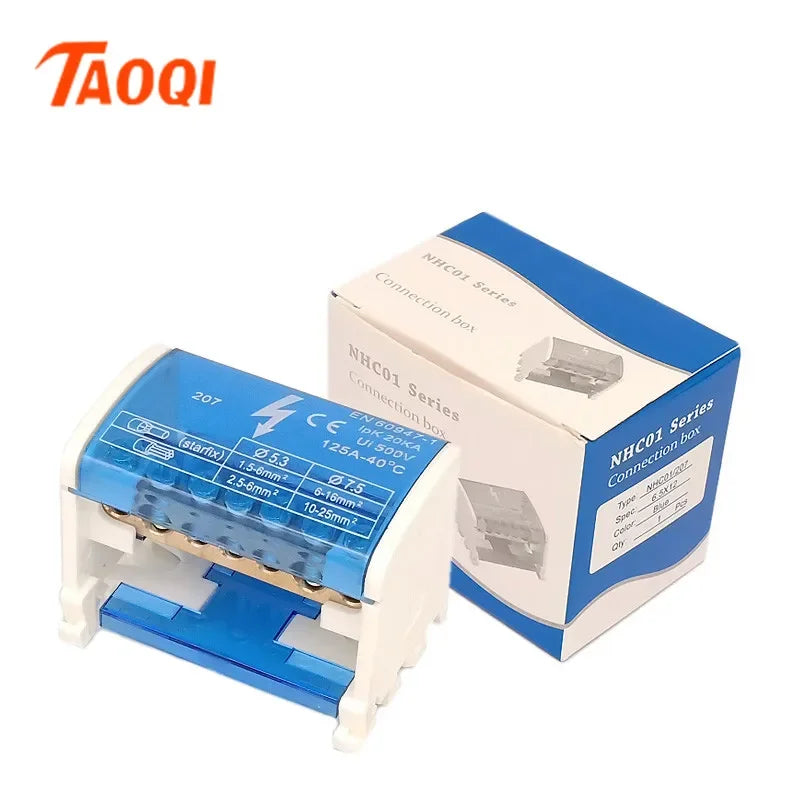 207 211 407 Din Rail Terminal Blocks Modular Screw Connection Power Distribution Block Box Universal Electric Wire Junction Box