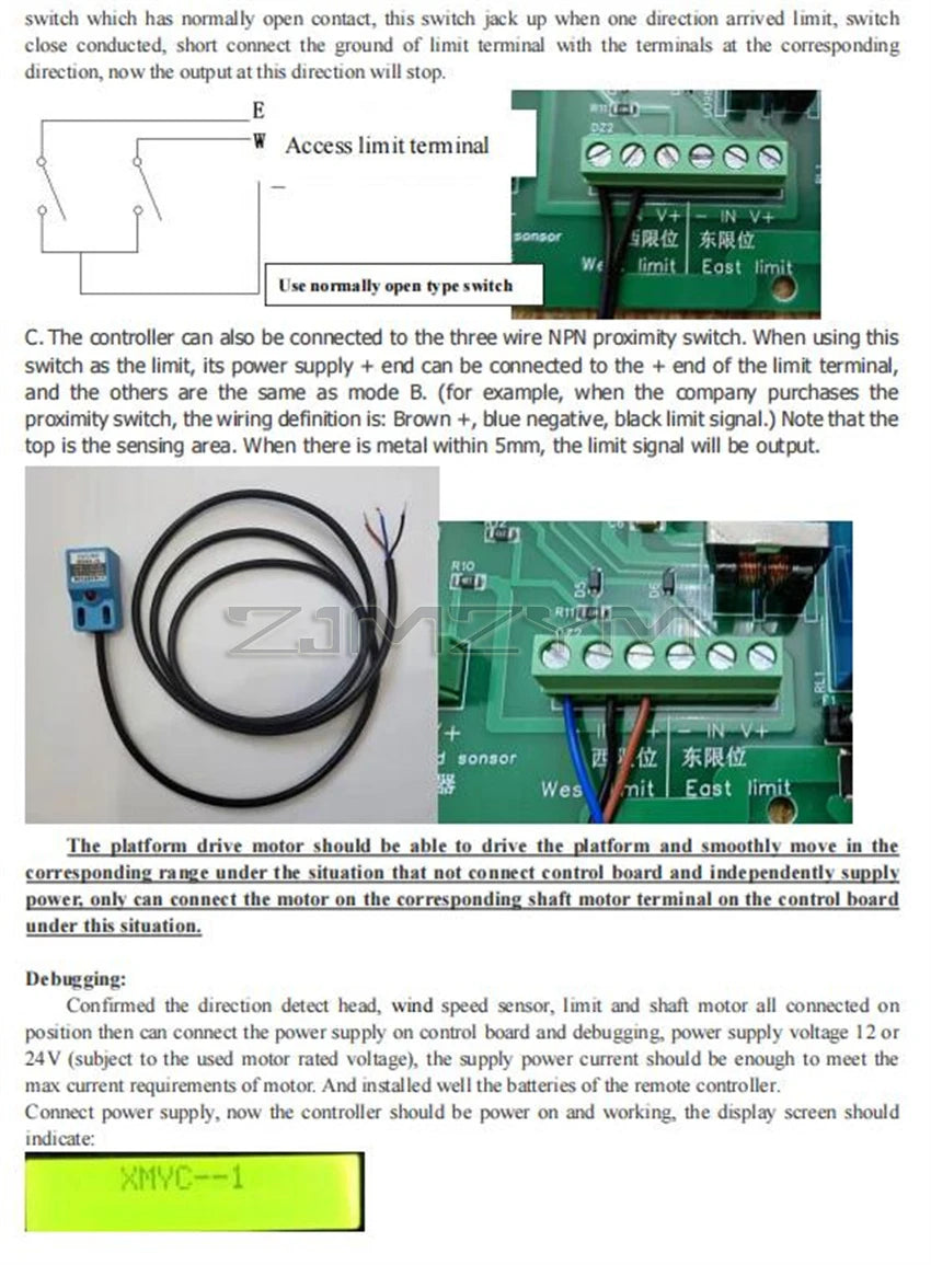 New High Current Single Axis Solar Automatic Tracking Controller Solar Tracker System Solar Slant Solar Panel Tracker Controller