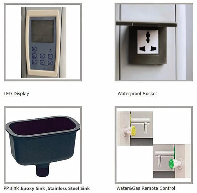 Customised Bioscience Laboratory Furniture Exhaust Cabinet Small Ductless Fume Hood for Chemical Equipment