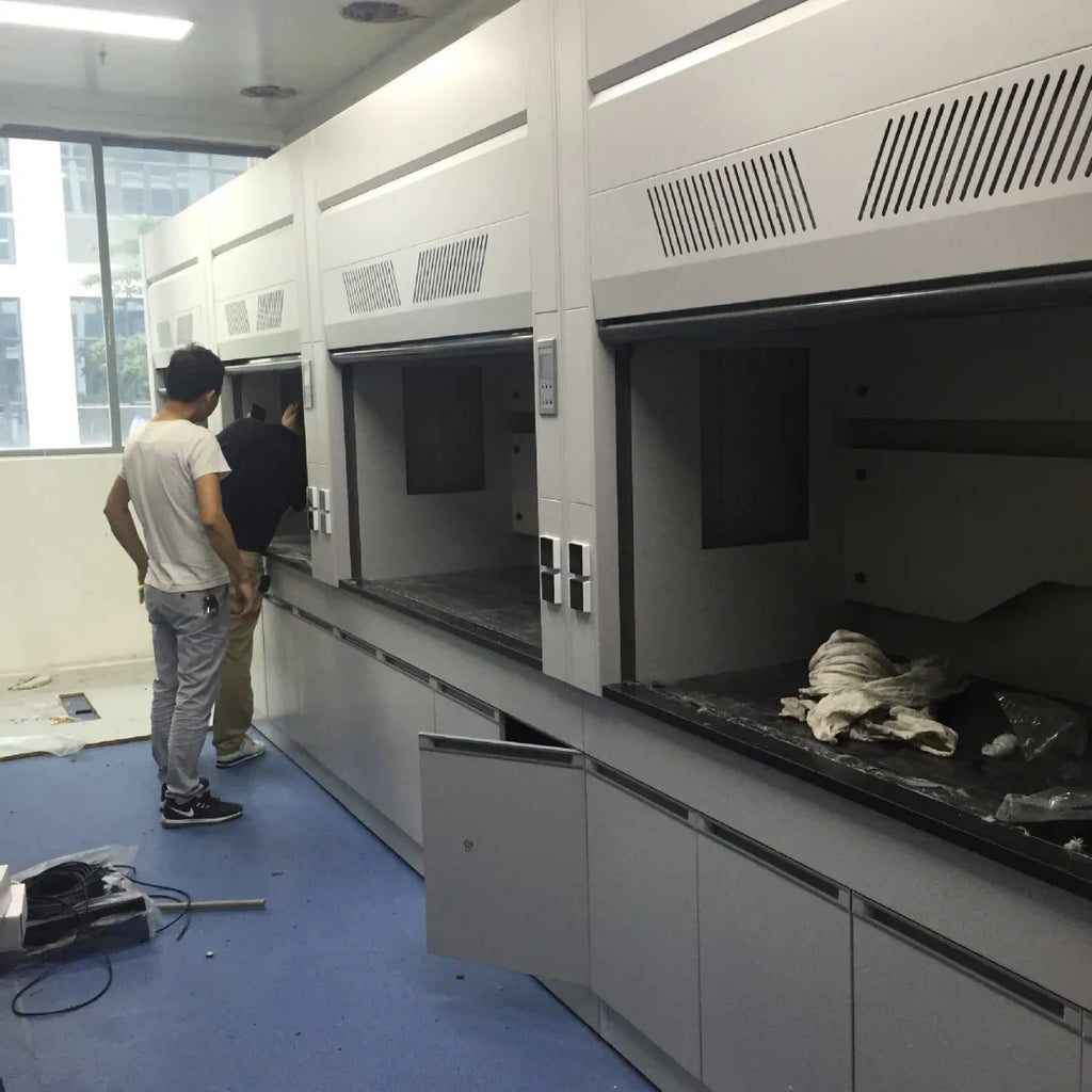 Laboratory workbench All-steel fume hood Laboratory fume hood Self-cleaning custom chemical laboratory special equipment