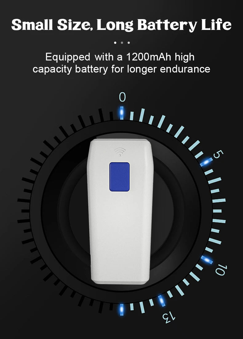 NETUM Bluetooth barcode Scanner Portable 2D barcode reader for express delivery and logistics wireless 2.4G USB connection