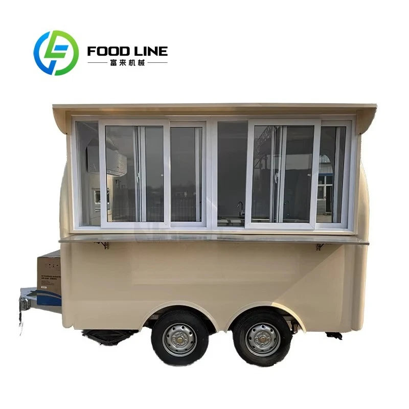 Commercial Hot Sale Food Truck Trailer Fully Equipped Multifunction Mobile Kitchen Customized