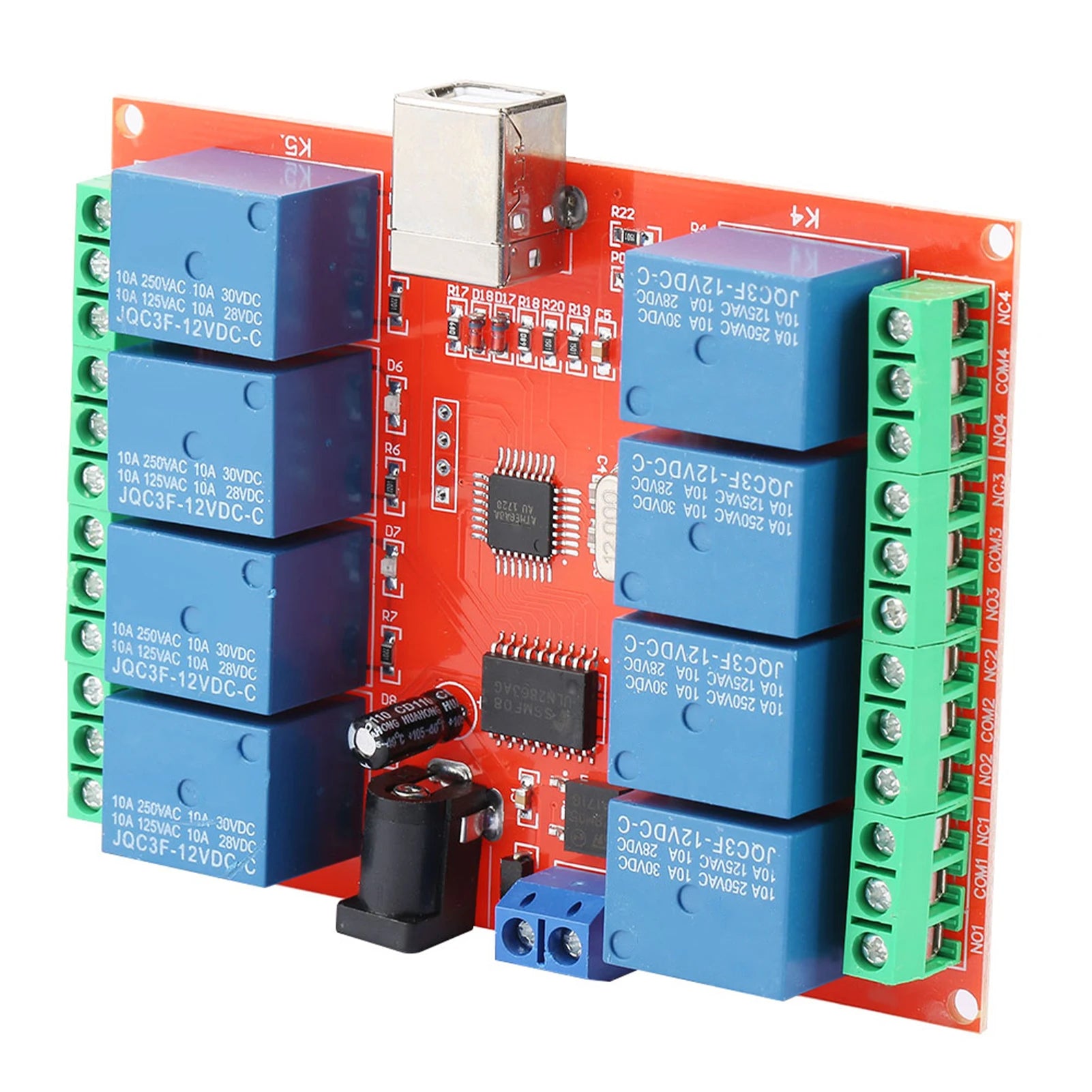 8-channel Relay Controller Smart Relay  12V 8-channel Computer USB Controller  Relay Module PC Smart Controller