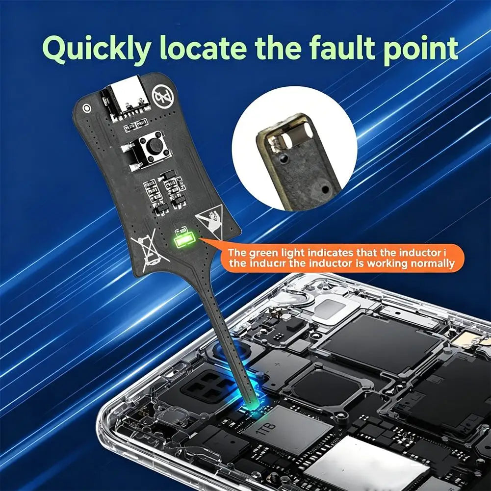 Precision Inductance Meter for Phone Repair Motherboard Short Circuit Finder Electromagnetic Induction Fault Detection Tool