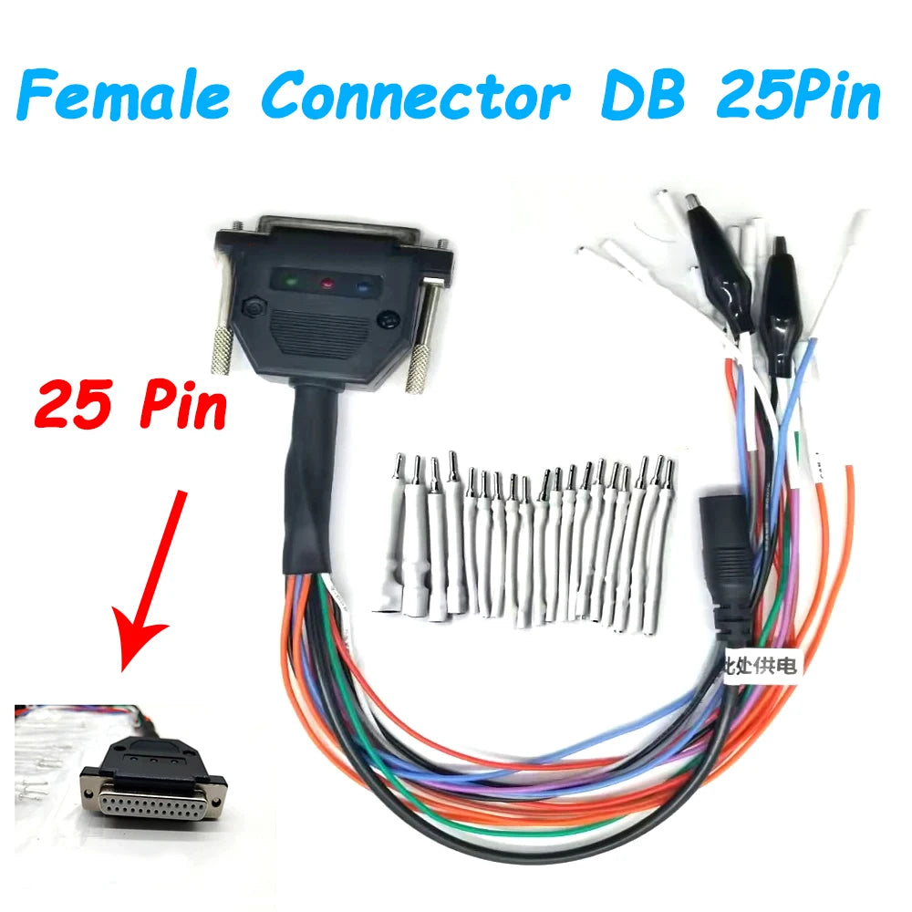 for SM2 Pro II Universal j2534 OBD2 Cable DB 25pin Eobd Scanner Tool Working On Ktflash Dongle Ecu Programming Tool