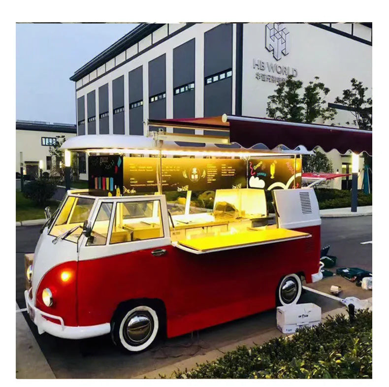 Commercial Hot Sale Food Truck Trailer Fully Equipped Multifunction Mobile Kitchen Customized