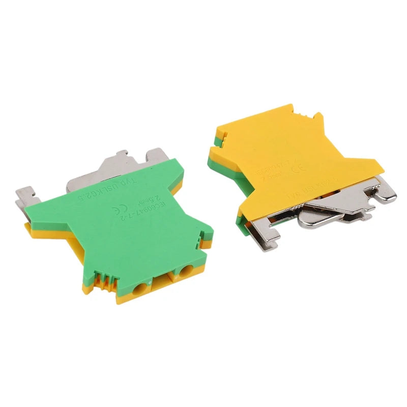 3X DIN Rail Terminal Blocks Kit Terminal+Ground Blocks+Aluminum Rail+End Brackets+End Covers+Jumpers Kits