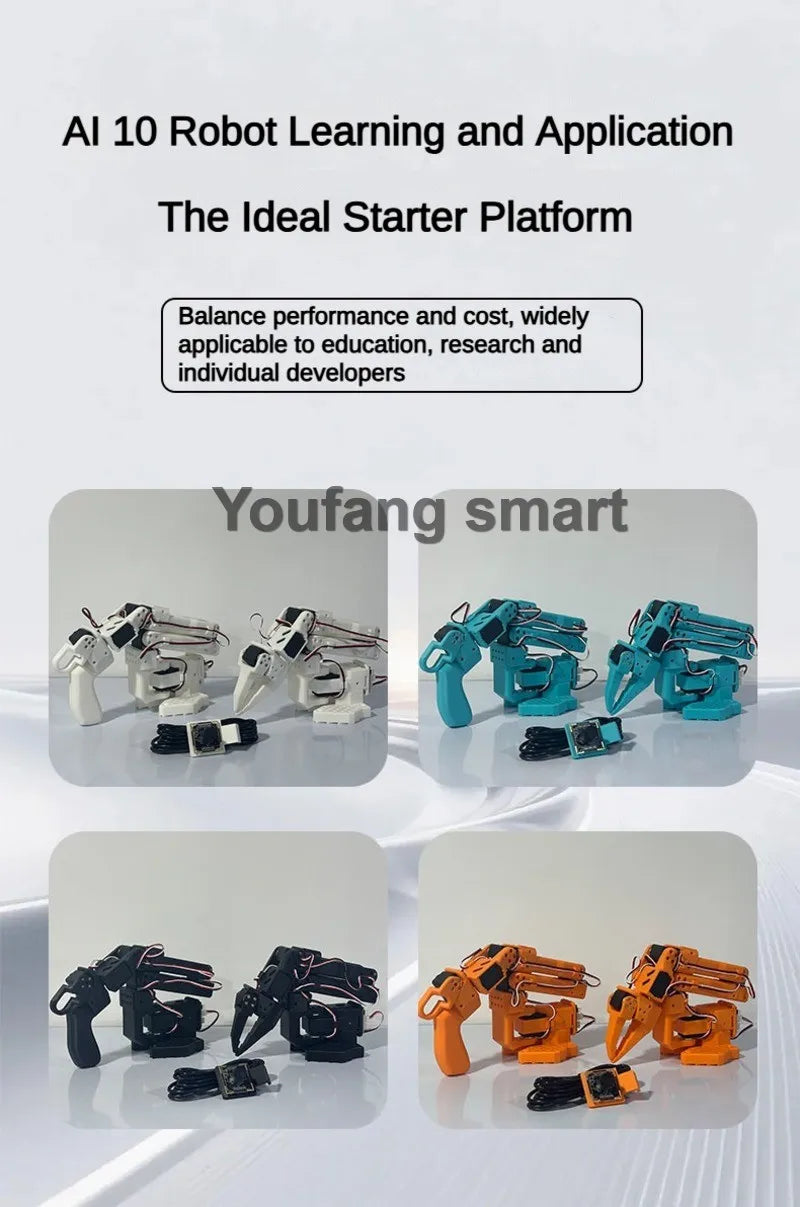 Assembled Low-Cost SO-ARM101 Open Source 6 Axis Robotic Arm LeRobot Embodied AI Vision Recognition SO101 Programmable Robot Kit