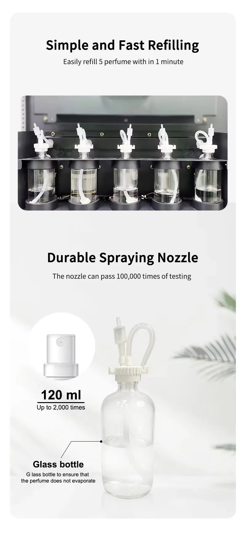 High Efficiency Customized Commercial Street Freestanding Perfume Spraying Fully Automatic Vending Machine