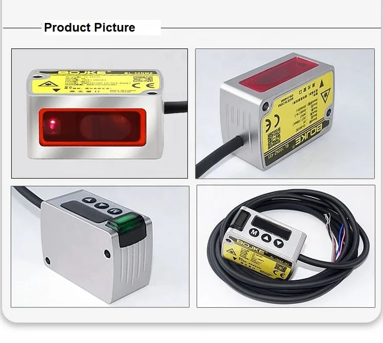High Precision Distance Laser Ranging Displacement Sensors Square Laser Distance Detection Sensor for Cutting Machine