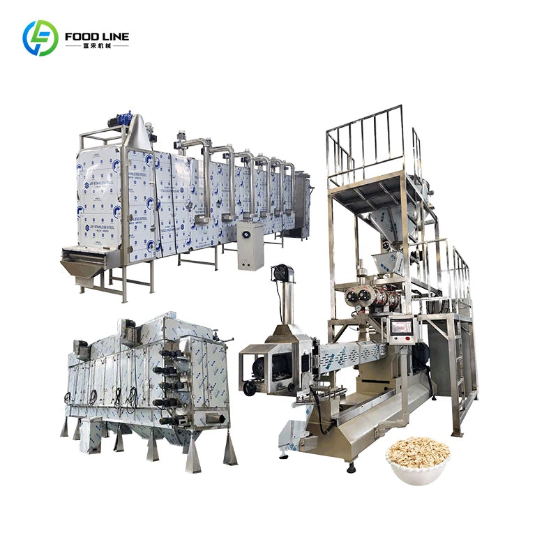 Custom Automated Process Control Oatmeal Cereal Making Machine Consistent Product Shape Mini Cereal bar Making Machine