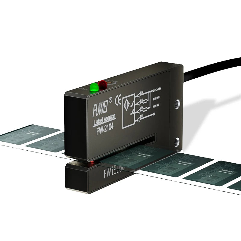 FUWEI Optical Sensor Automatic Labeling Machine Equipment Photoelectric Label Sensor Sot Type Optical Sensor Column Labels