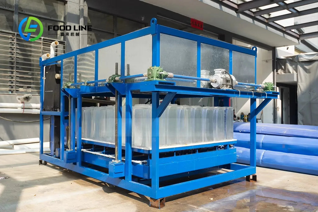 Factory High Quality 5 Ton Industrial Ice Block Machine Water Cooling with Pump for Cooling Applications