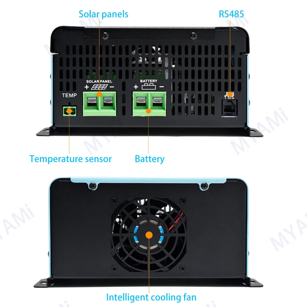 MYAMi 12V 24V 36V 48V 60V 72V 84V 96V 30A Off-grid RS485 Mppt Solar Charge Controller For Solar System