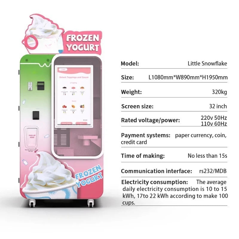 Customized Soft Ice Cream Machine for Retail Vending Projects Energy Efficient High Output Cost Effective Ideal for Business