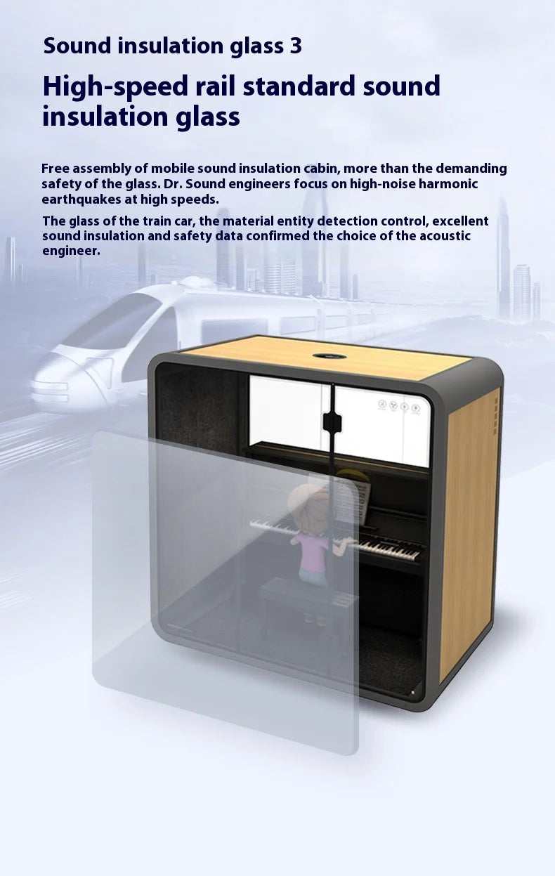 Customized Portable Office Pods Indoor Sound Proof Soundproof Booth Furniture Noise Insulation Phone Booth For Open Office Space
