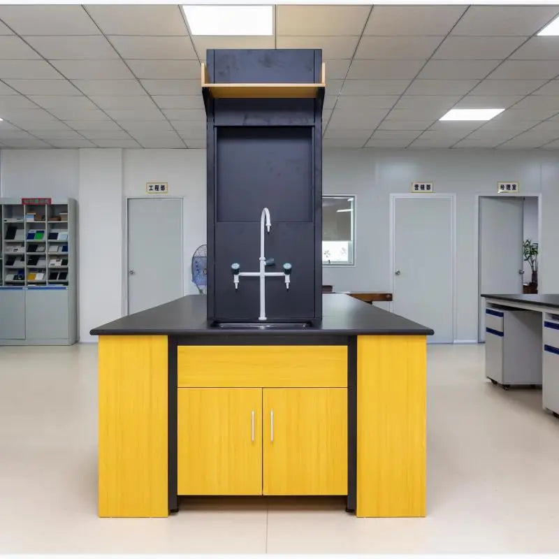 Laboratory Steel and Wood Bench Test Bench Test Bench Experimental Instrument Cabinet Laboratory Steel and Wood Factory Direct S