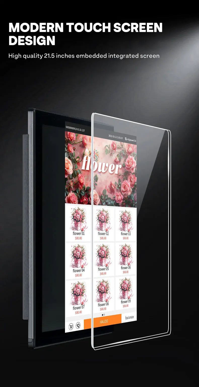 Automated Smart Flower Kiosk with Temperature Control Flower-Shaped Fresh Flowers Dispenser for Commercial Locations