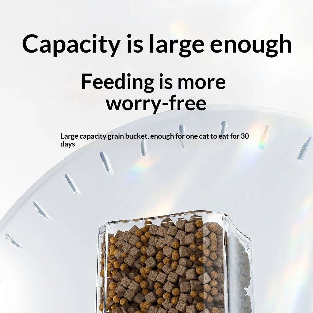 New Smart XL Capacity Pet Feeder with Wide-Angle Camera, Timed Portion Control for Cats & Dogs, APP Controlled Dispenser