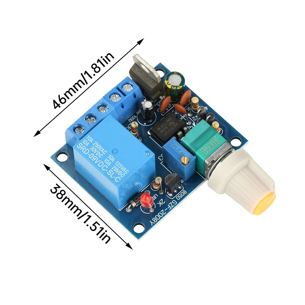 10A  Adjustable Frequency Switch Relay Module High Current Strobe Controller For Motor Forward Reverse and Flasher Applications
