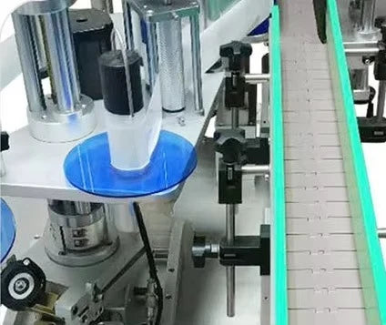 Automatic Tube Labeling Machine Tube Labeler Tube Label Applicator with Feeder and Printer
