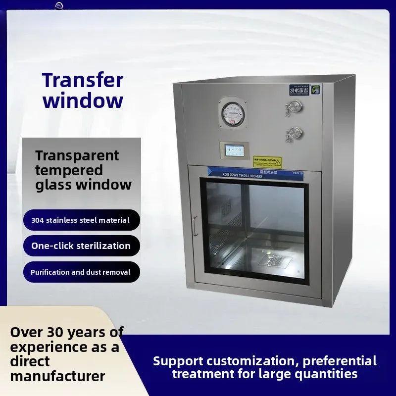 Laboratory Dust-free Workshop Decoration Transfer Cabinet, Rapid Sterilization Light Transfer Window
