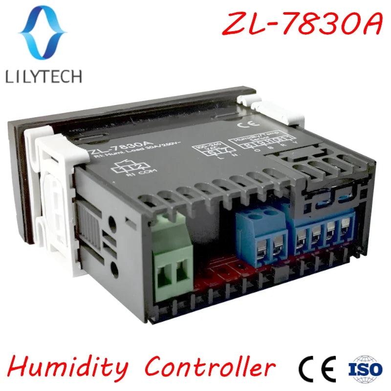 ZL-7830A, Humidity Controller, Hygrostat, Lilytech  30A relay, 100-240Vac,