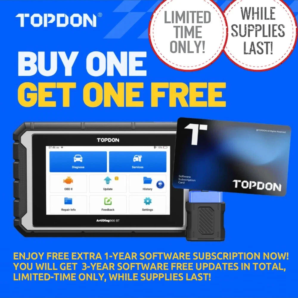 TOPDON AD900BT 2026 Newest Obd2 Scanner Bidirectional Full System Diagnostic Tool with ECU Coding 28+ Reset 3 Years Free Update