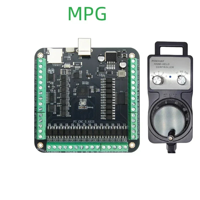 GRBLHAL CNC Controller Board 3/4/5 Axis RP2350  Industrial Isolated Laser Engraving Card Supports Offline Handwheel MPG