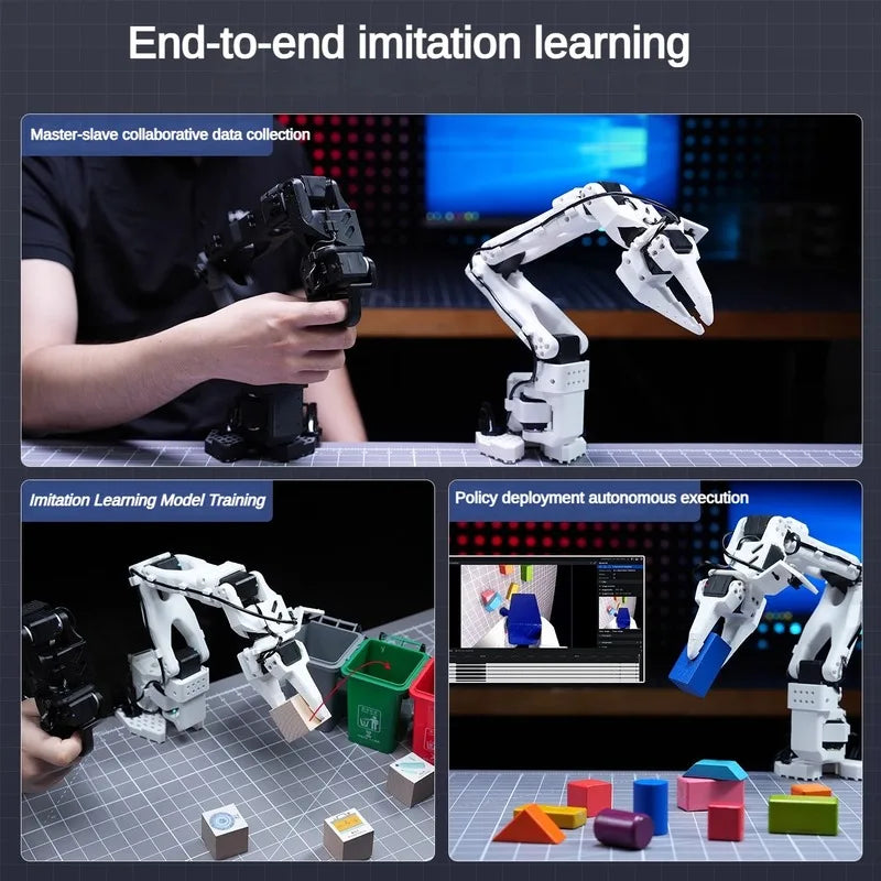 Assembled Low-Cost SO-ARM101 Open Source 6 Axis Robotic Arm LeRobot Embodied AI Vision Recognition SO101 Programmable Robot Kit