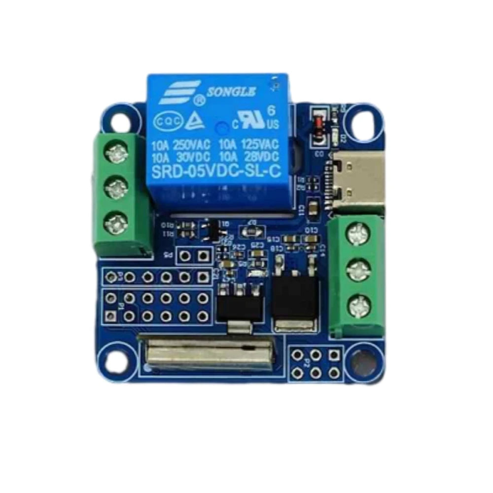 WB2-01M WiFi Bluetooth BLE Single Relay Module Suit for WB2 Secondary Development with Led Indicator Type-C/DC7-12V Power Supply