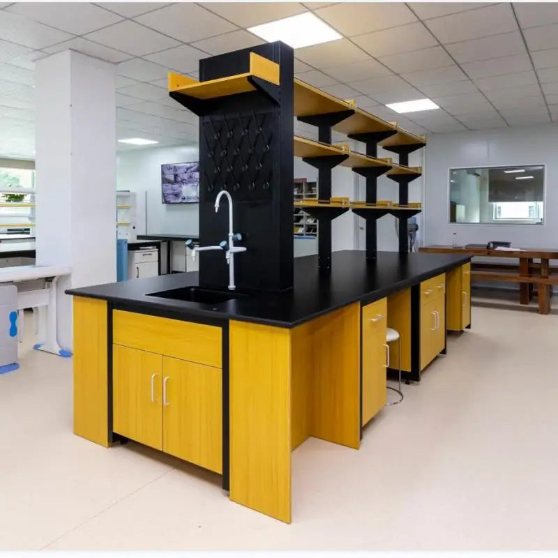Laboratory Steel and Wood Bench Test Bench Test Bench Experimental Instrument Cabinet Laboratory Steel and Wood Factory Direct S