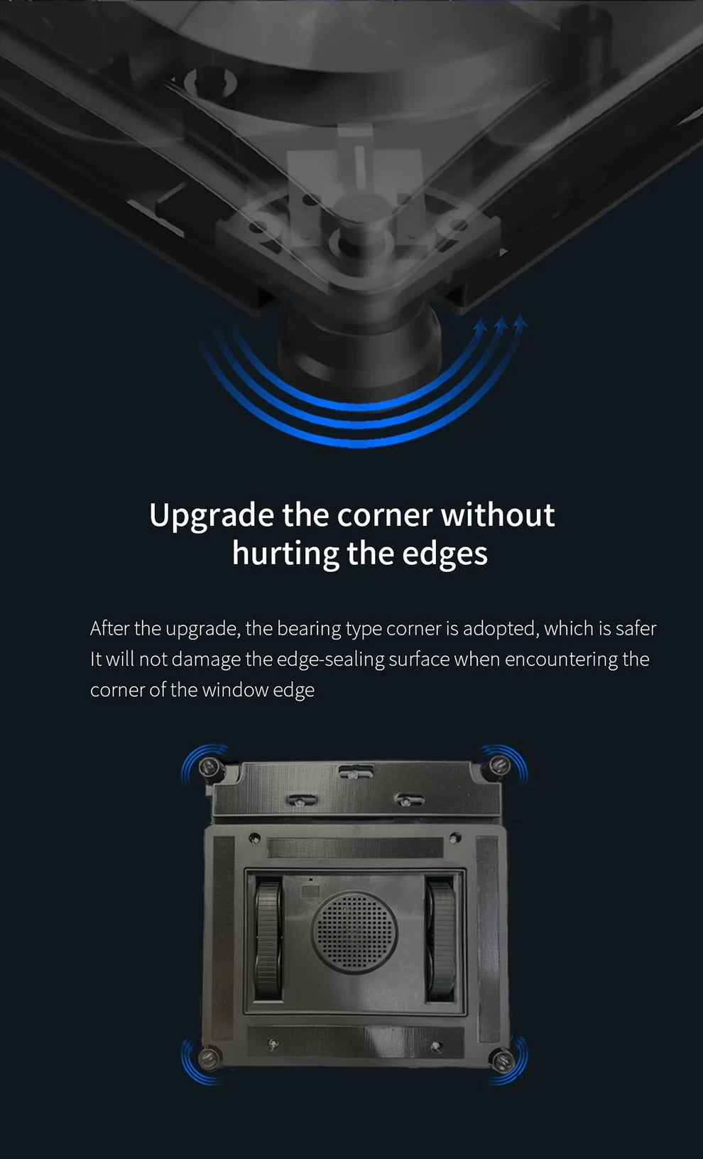 Robot Window Cleaner Purerobo W-V1S With Vibration&Dual Water Spray，High Vacuum Suction，Home Glass Cleaning Window Cleaner Robot
