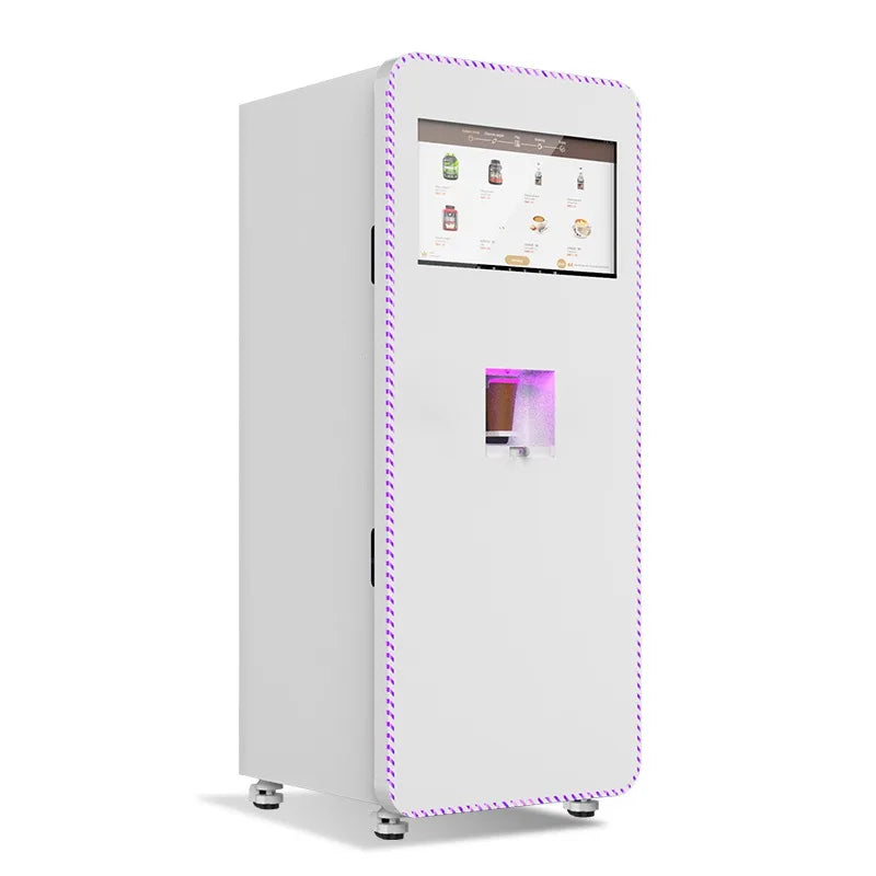 Smart Protein Shake Vending Machine Automatic Mixing System Touch Screen Cashless Payment Gym Fitness Use
