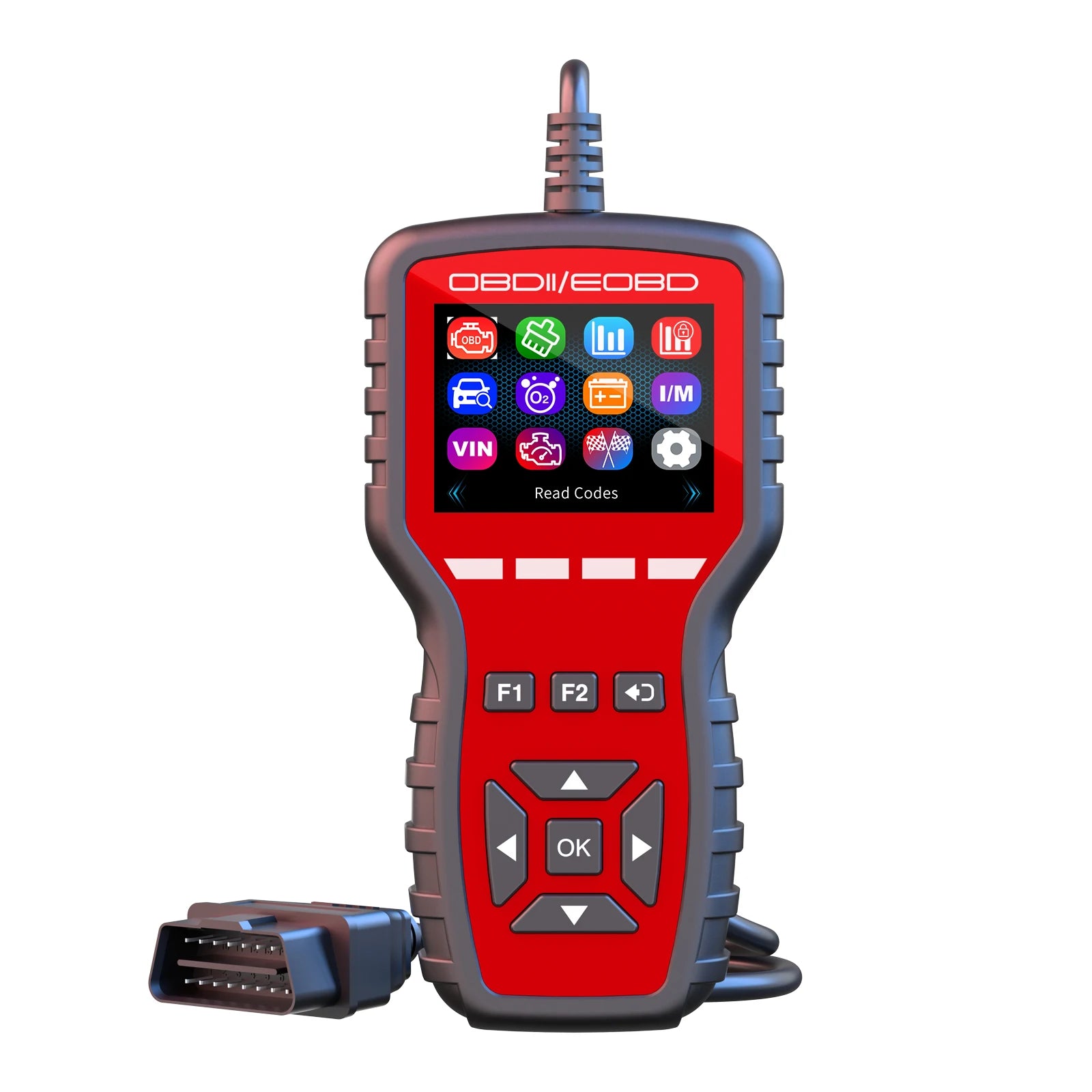 OBD2 Scanner - Handheld Vehicle Inspection and Fault Diagnostic Tester with Live Data, Battery Test