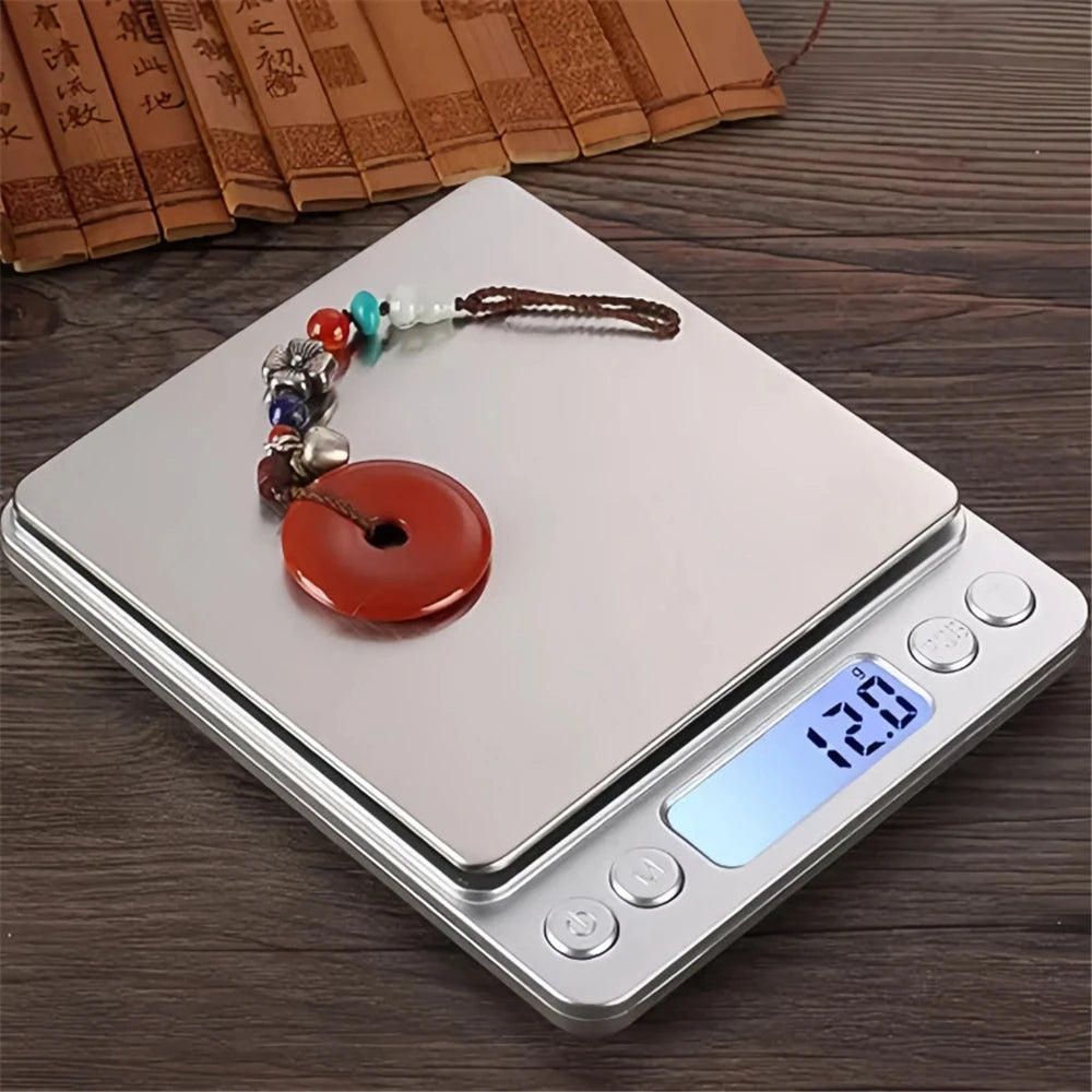Precision Digital Pocket Scale Kitchen Weighing Scale Electronic Jewelry Scale Mini Balance Gram Scale 0.1g Accuracy for Gold