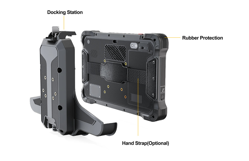 3RTablet Rugged Android 9.0 Embedded 10 Inch Panel With 4 Channel AHD Camera And 4G/WiFi/GPS For Tracking Vehicle