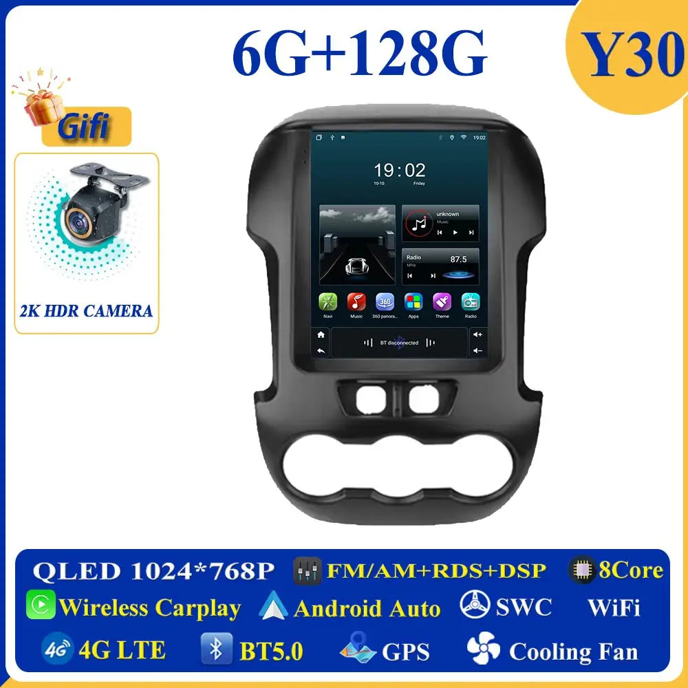 9.7 inch Android 16 Car For Ford Ranger 2012 2013 2014 2015 GPS Navigation High-performance CPU DVD Player Car Stereo Head Unit