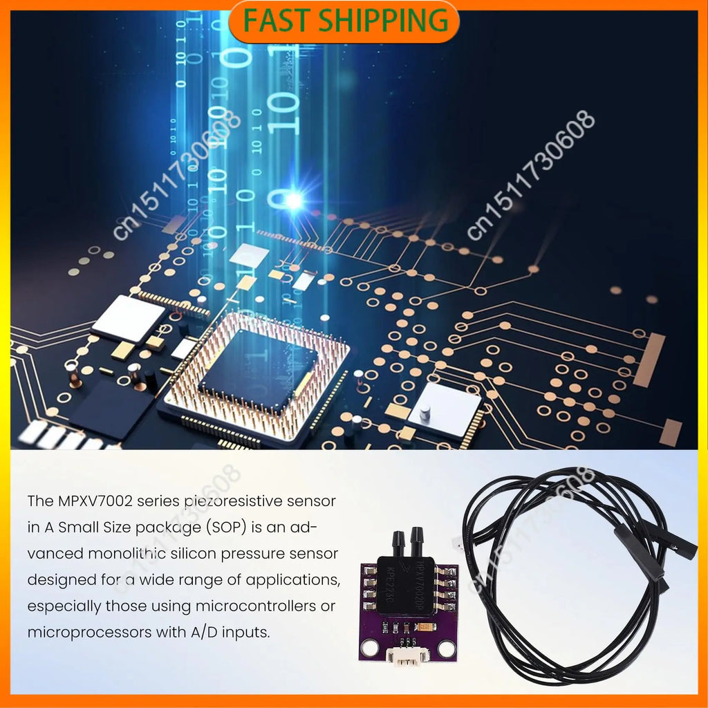 Buy Now MPXV7002DP MPXV7002 Piezoresistive Transducer Differential Pressure Sensor For Arduino Microcontroller 2.5V 2 -2 Kpa