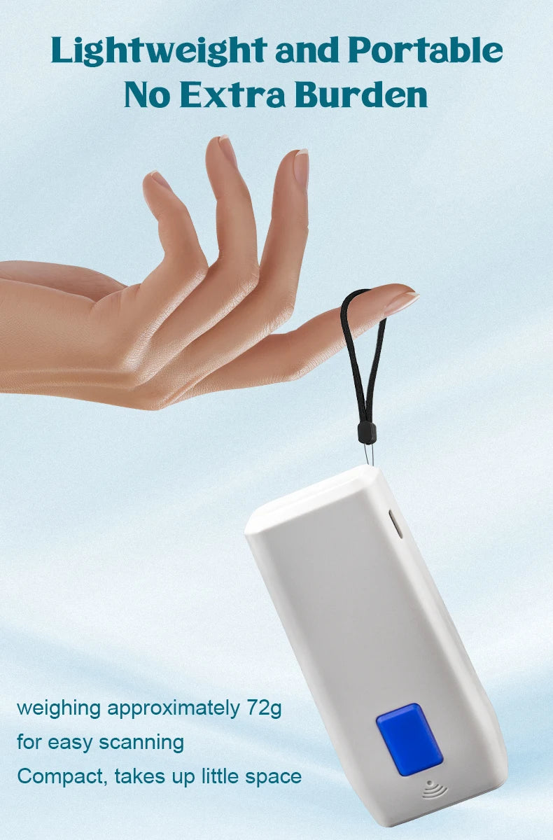 NETUM Bluetooth barcode Scanner Portable 2D barcode reader for express delivery and logistics wireless 2.4G USB connection