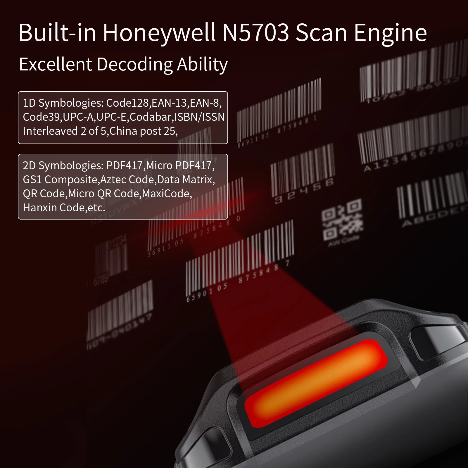 4.0 Inch Touchscreen Handheld  Wireless WiFi 4G Mobile Terminal PDA 2D Scan Engine Android 10.0 1D/2D/QR Barcode Scanner