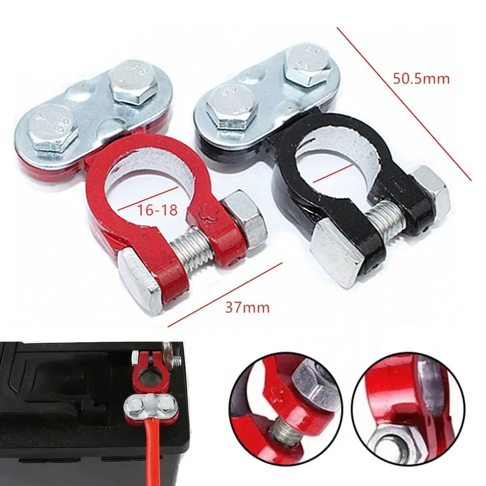 Car Battery Terminal Connectors Quick Releas Top Post Connector Pole Heavy-duty Clamp Clip Terminal Pile Head for Caravan Boat