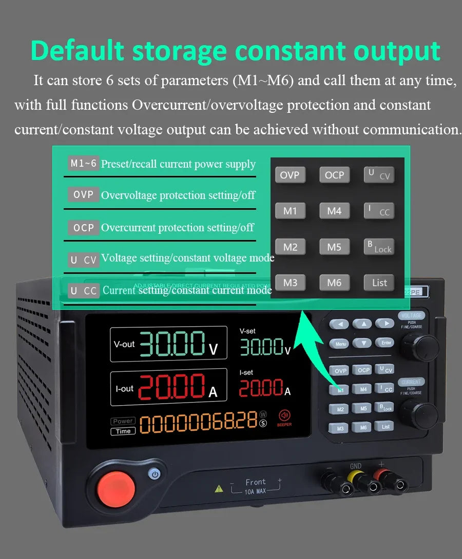 laboratory adjustable 800V 3A programmable dc power supply