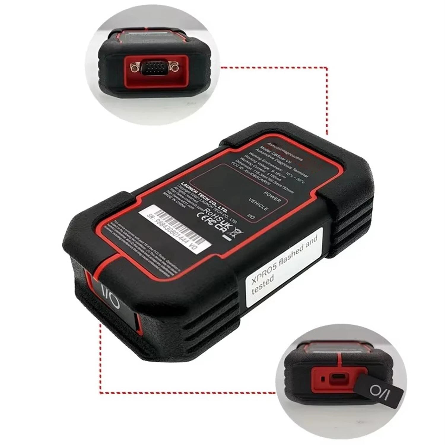 X431 DBScar7 DBScar VII Bluetooth Scanner 9884 Bluetooth Connector DBSCAR Scanners Work CAN FD Protocols Tool fo DZ/XD/XP/PD