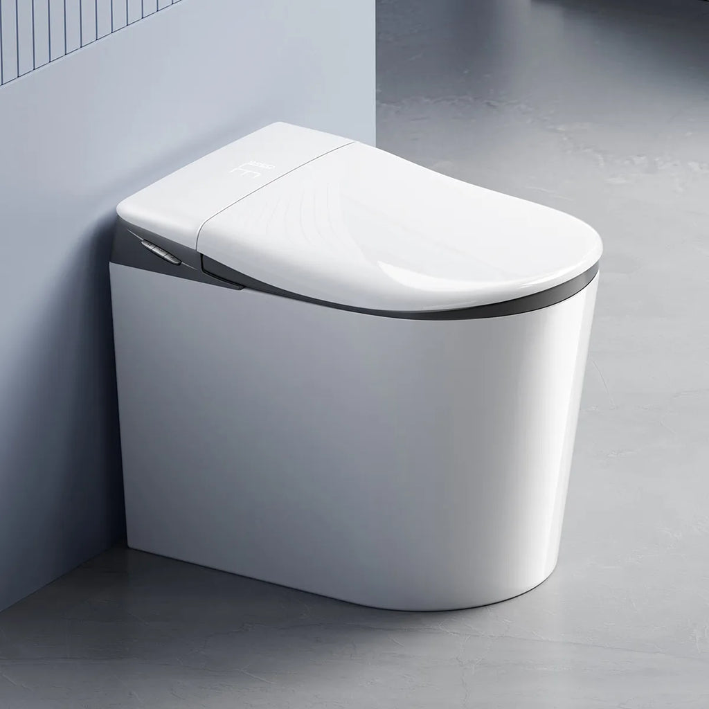 High-End Modern Foot Sensor Flush Innovation Floor Mounted Intelligent Commode Toilet Water Closet Intelligent Smart WC Toilet