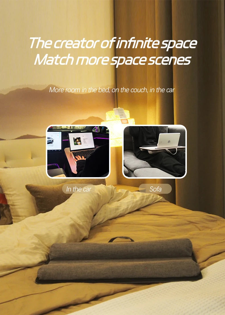 Home office laptop desk, tablet stand, mouse pad, phone stand, laptop desk, student bed desk, desktop height pad, lap desk