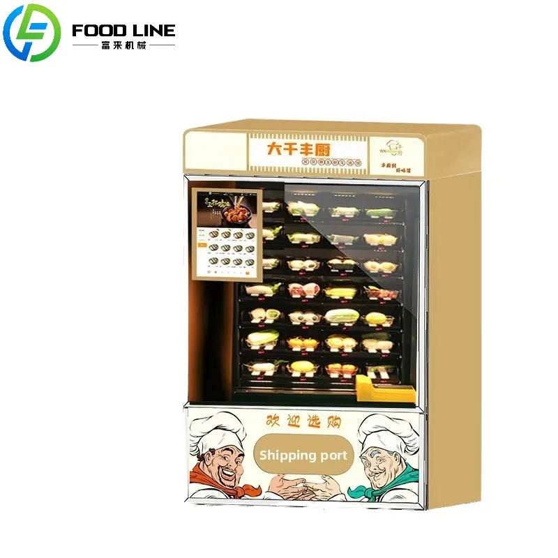 Custom Commercial Hot Food Automat Fully Automated For Business Efficient Hot Meal Dispenser With User Centric Design Interface