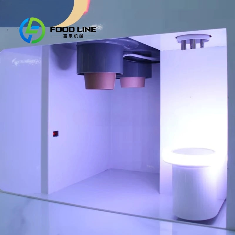 Customized 24H Smart Unmanned Coffee Kiosk Automatic Coffee Robot Vending Machine for Commercial Catering